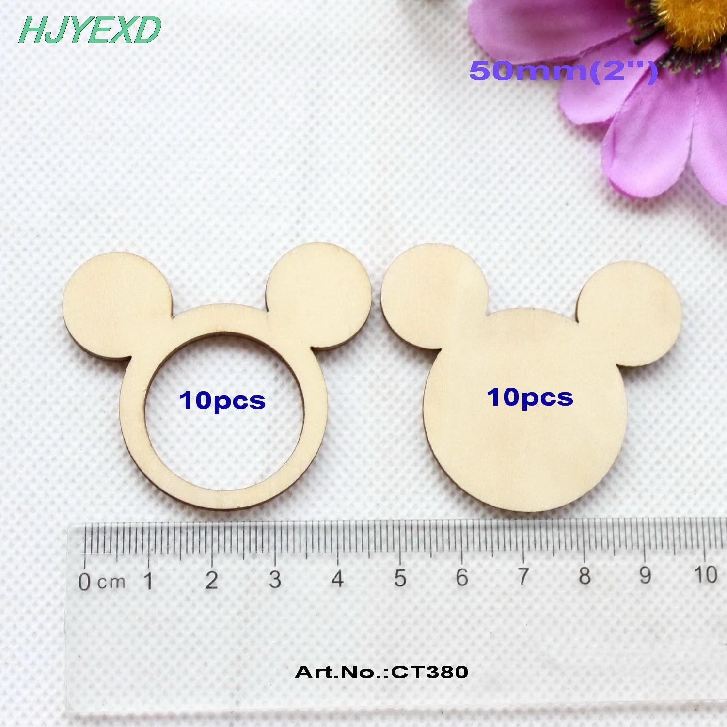 

(10pcs each) 50mm Natural Blank Wooden Mouse Heads Frame Brooches (no pin) Rustic Wood Charm Laser Cut-CT1380