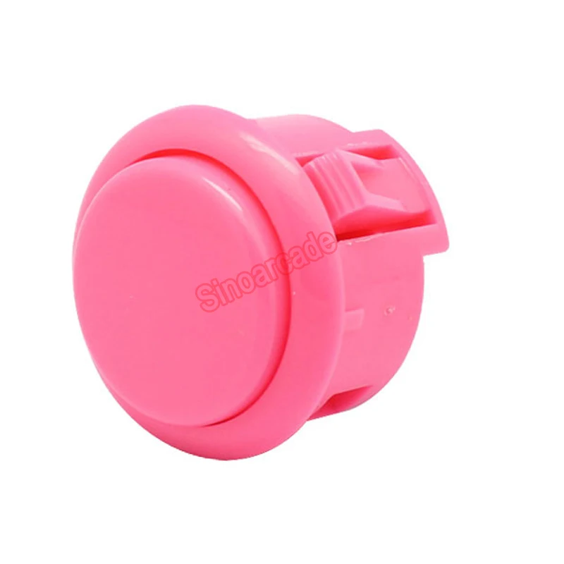 6 шт./лот Sanwa OBSF-30 кнопка для аркадных DIY частей шкафа 13 цветов - Цвет: Pink