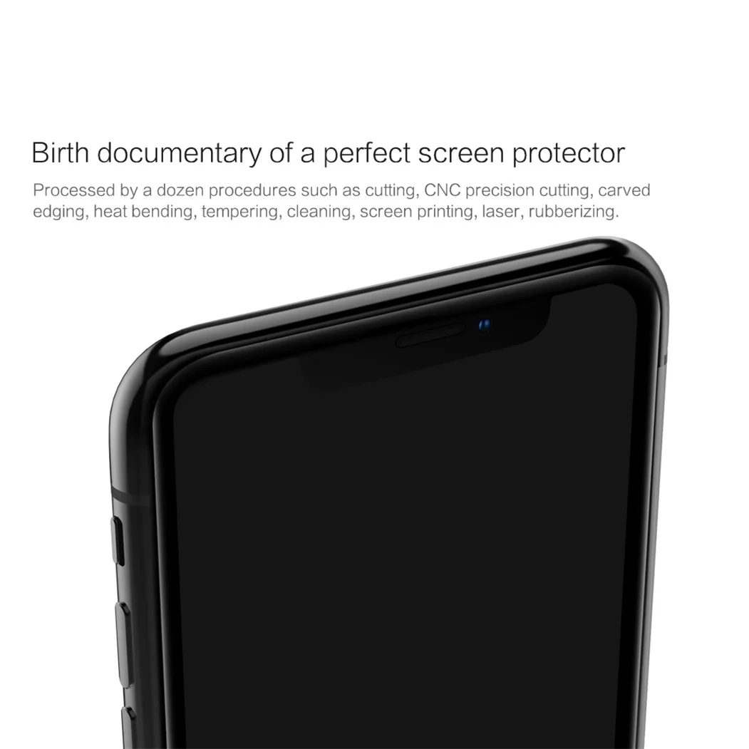 3D CP + Max Стекло для iPhone XS Маx Nillkin Экран протектор Curve полный охват 9 H дуги Премиум