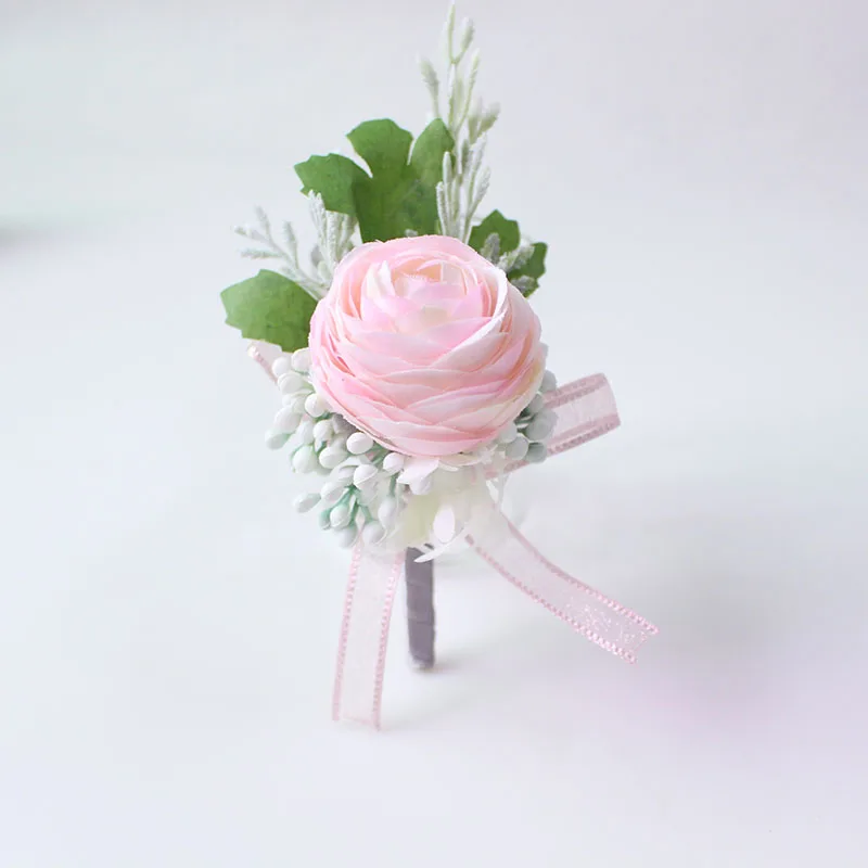 wedding boutonniere Wrist Corsage Bracelet  (30)