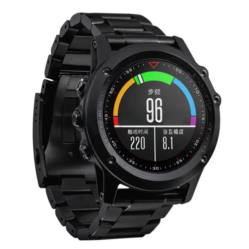 HL металлический ремешок из нержавеющей стали для Garmin Fenix 3/HR AUG 19E22