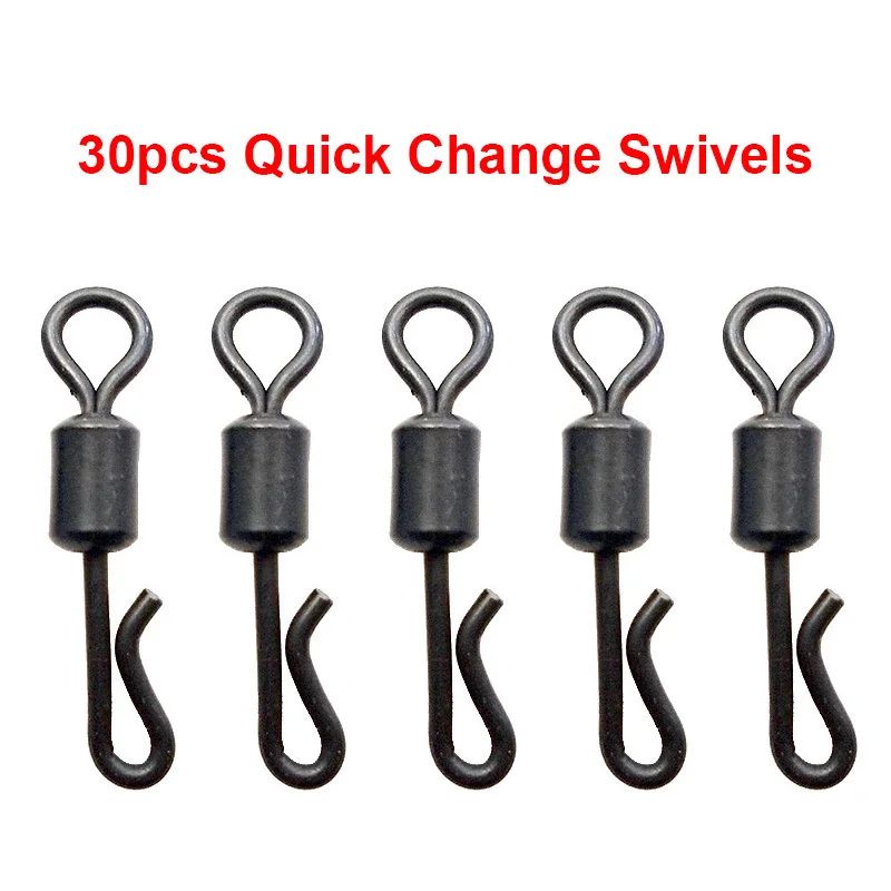 Hyaena-120pcs-Anti-Tangle-Sleeves-Tail-Rubbers-Safety-Lead-Clips-Quick-Change-Swivels-Set-With-Box