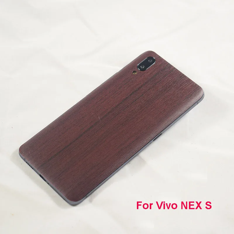 MLLSE Newest High Simulation Wood Grain Sticker 3M Phone Back Paste Sticker For Vivo NEX S Wood Skin Protective Film Sticker (8)