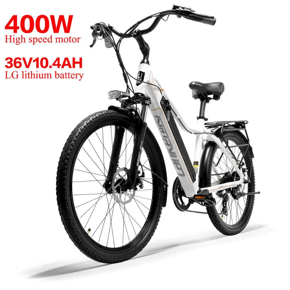 Flash Deal LANKELEISI Pard3.0 Electric Bike 36V 10.4AH Lithium Battery 400W High-speed Motor Hydraulic Disc Brake Endurance 4