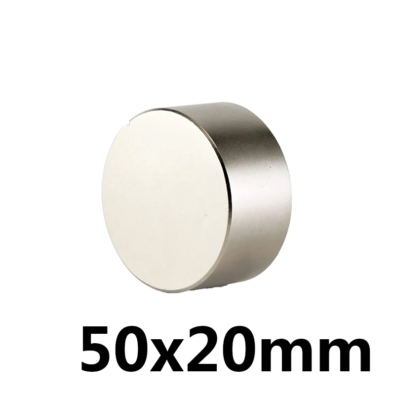 

1pcs 50x20 Super Strong Round Powerful Rare Earth Neodymium Magnets50mmx20mm Magnet N35 50mm*20mm