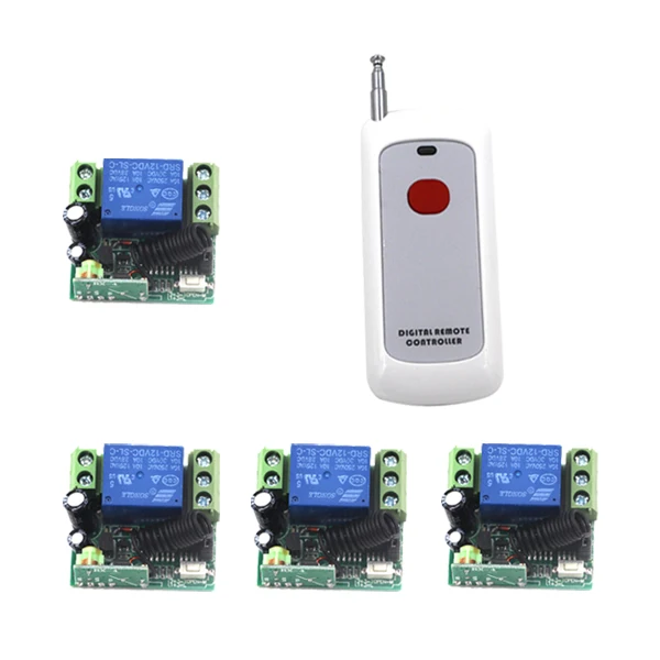 Free shipping 12V 1CH Learning Code Wireless Remote Control Switch System Remote Control Applicance Garage Door SKU: 5219 for ballan fm404b 4013 fm404 fm self learning compatible garage door cloning remote control free shipping