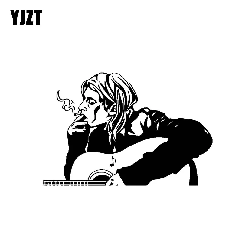 YJZT 17 8 см * 11 9 Kurt Cobain Rock Singer виниловые наклейки для автомобиля моделирование