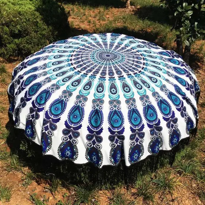 Канкоолд Sunbathe с кисточкой гобелен круглый хиппи пляжный пледы Мандала полотенце
