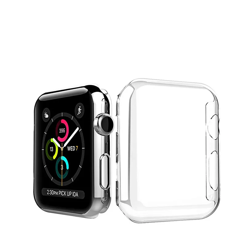 MNWT Transparent Hard Cover for Apple Watch Case 42mm38mm Series 1 2 Slim PC All-around Ultra-thin Screen Protector for iWatch