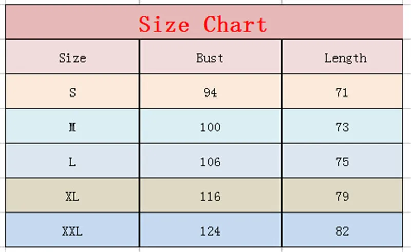 Paper Cup Size Chart