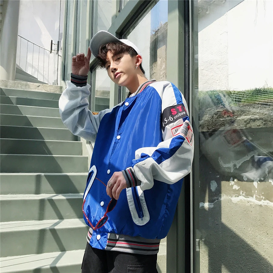 Baseball Casual Zipper Jacket Men Streetwear Autumn Street Style Sweatshirt Fashion Spring Coats Veste Homme Men Fashions 50JK29 Baseball Casual Zipper Jacket Men Streetwear Autumn Street Style Sweatshirt Fashion Spring Coats Veste Homme Men Fashions 50JK29