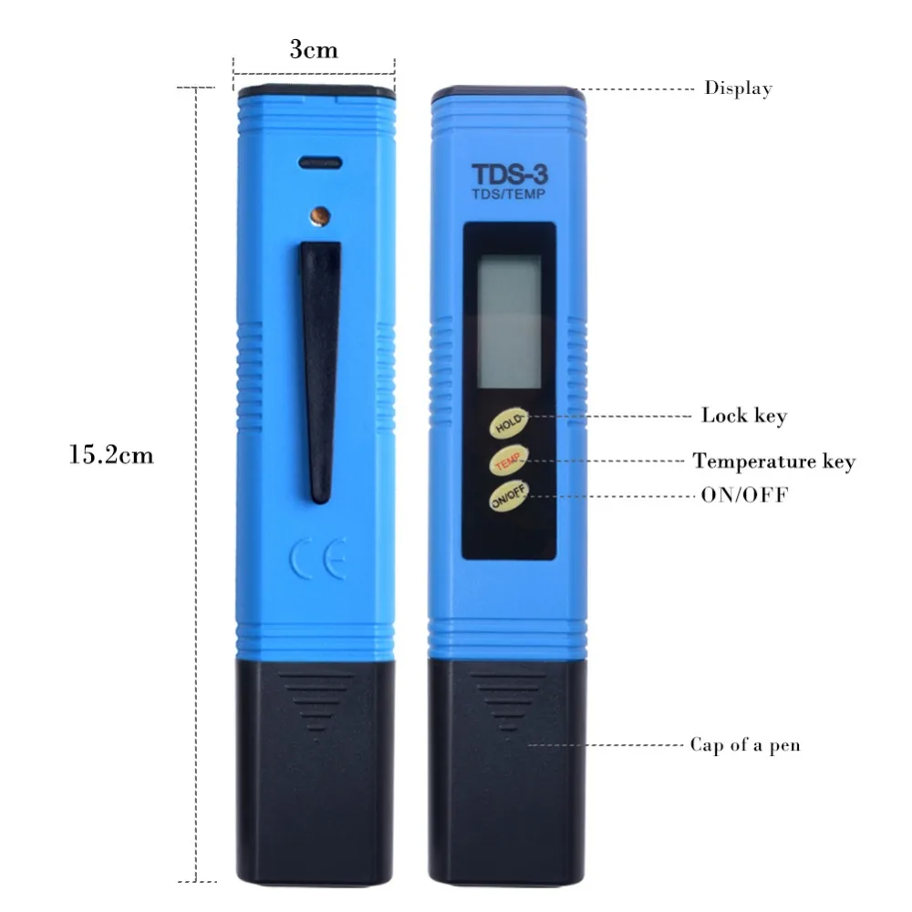Цифровой TDS измеритель yieryi тестер с автоматической калибровкой для определения
