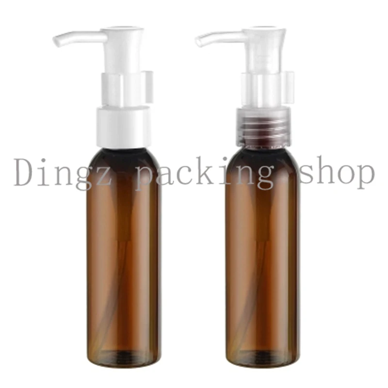 wholesale 60ml x20 empty brown cleaning oil pump bottles, 60cc pump
