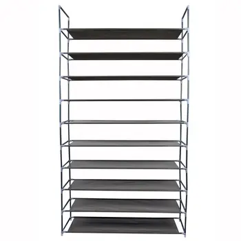 

HOT GCZW-Household assembly Easy shoe cabinet - gray 10 layers
