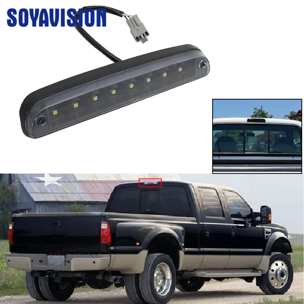 

High Mount 3rd Brake Light Car Led For Ford F-250 SD F-350 SD 99-16 White Running Light And Red Break Light Stop Lamp