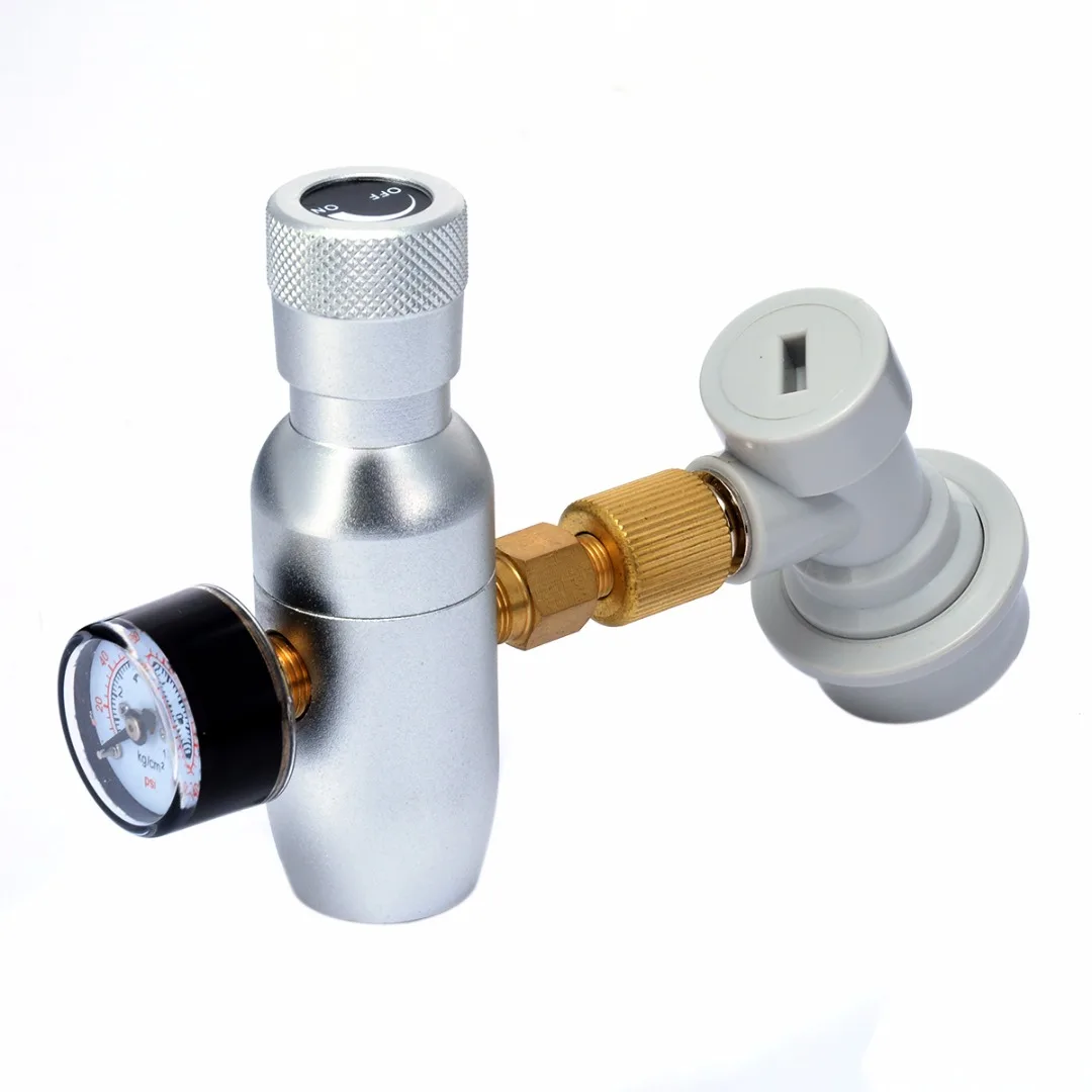 Home Brew Regulated CO2 Charger Kit 3/8" Thread with Ball Lock Fitting Homebrew Keg Charger