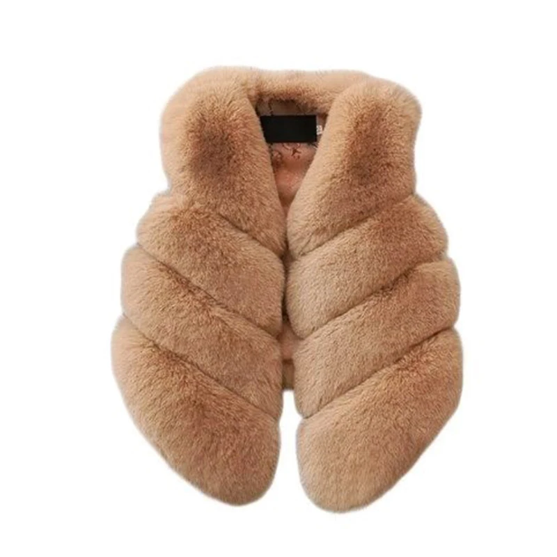 

High Imitatin 99% Fox Fur Fur Baby Vest Outwear Vest Waistcoats Girls Autumn Fashion Solid Color Vests 7 Colors Available