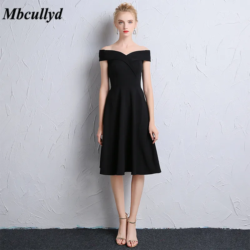 Mbcullyd Off Shoulder Short Bridesmaid Dresses For Women Sexy Knee ...