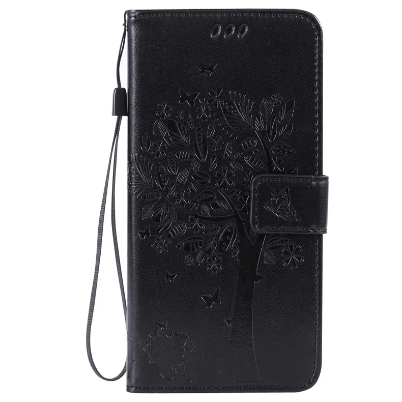 Black Кожаный чехол для телефона для huawei P8 P9 Lite P7 P10 P20 P30 Lite бумажник чехол для huawei Y3 Y5 Y6 Y7 Флип Стенд сумки - Цвет: Black