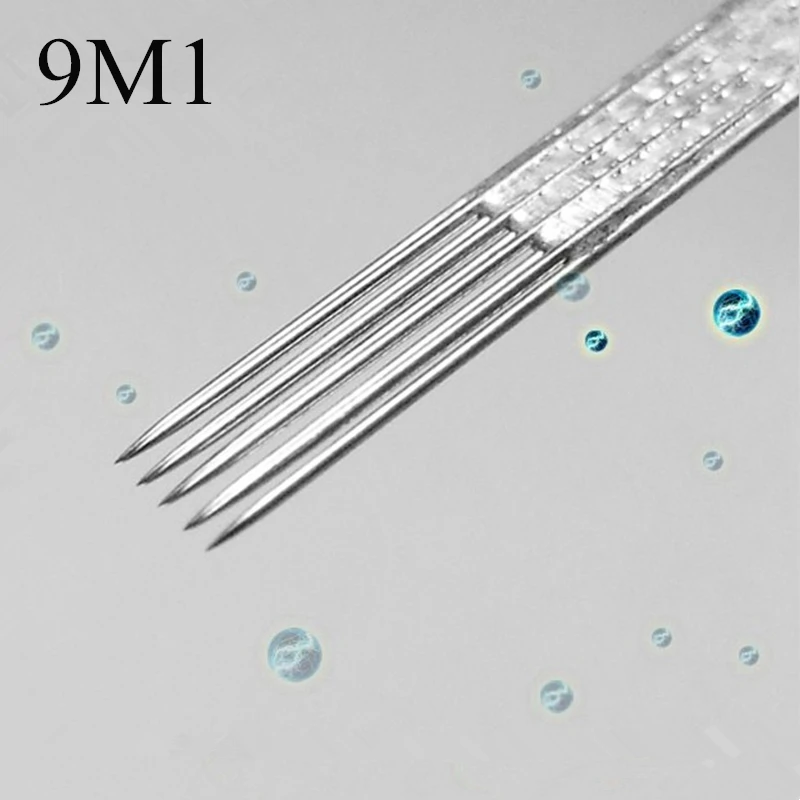 Box Of 50pcs Disposable Sterilized 9M1 Tattoo Needles (9 Single Magnum