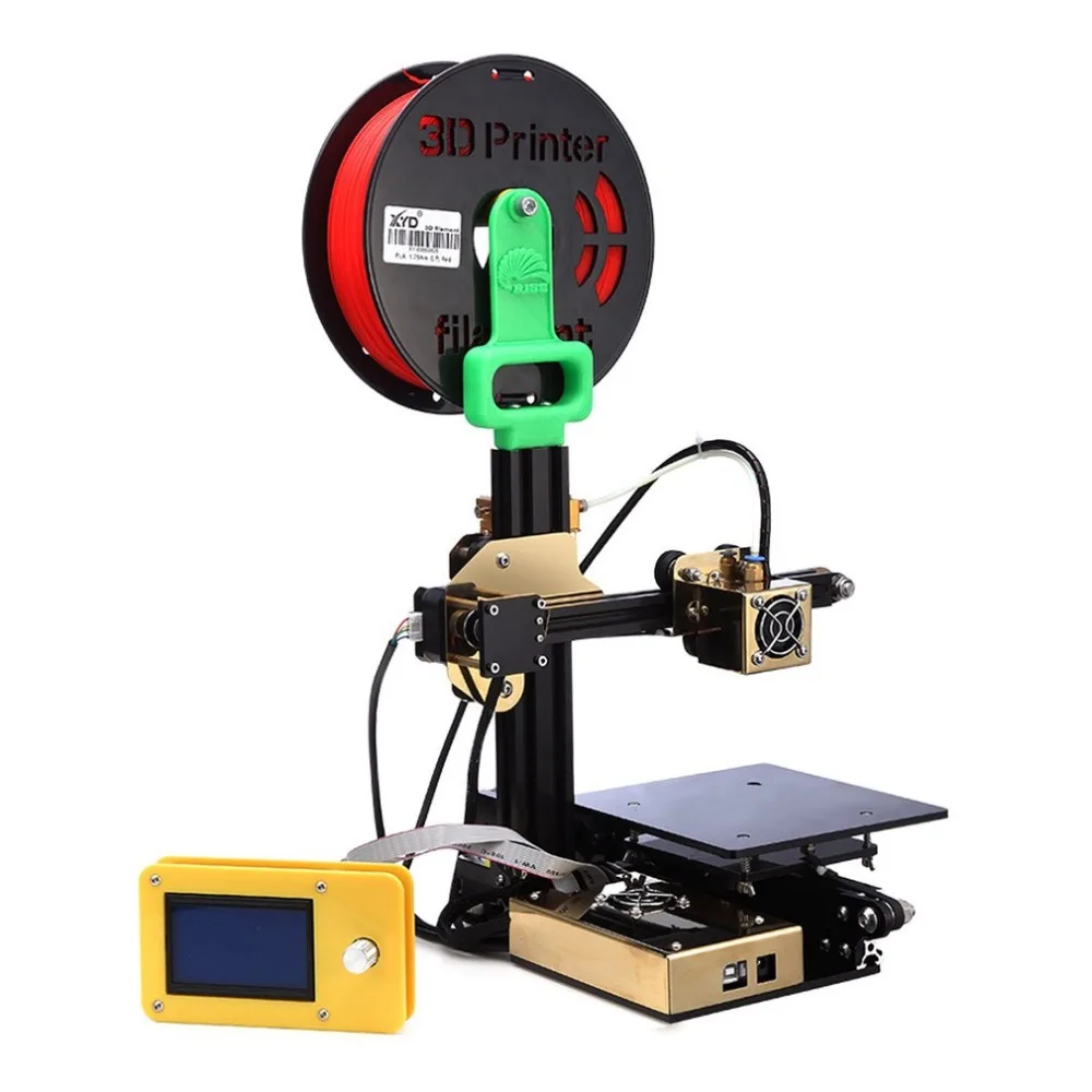 

Upgraded High Precision Arm Beam Aluminum Alloy 3D Printer Single Extruder DIY Secure Digital Memory Card Gift