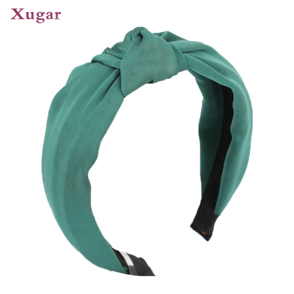 

Solid Twisted Knotted Headband For Women Lady Cross Hair Bands Wide Elastic Turban Girls Hair Hoop Headwraps Hair Accessories