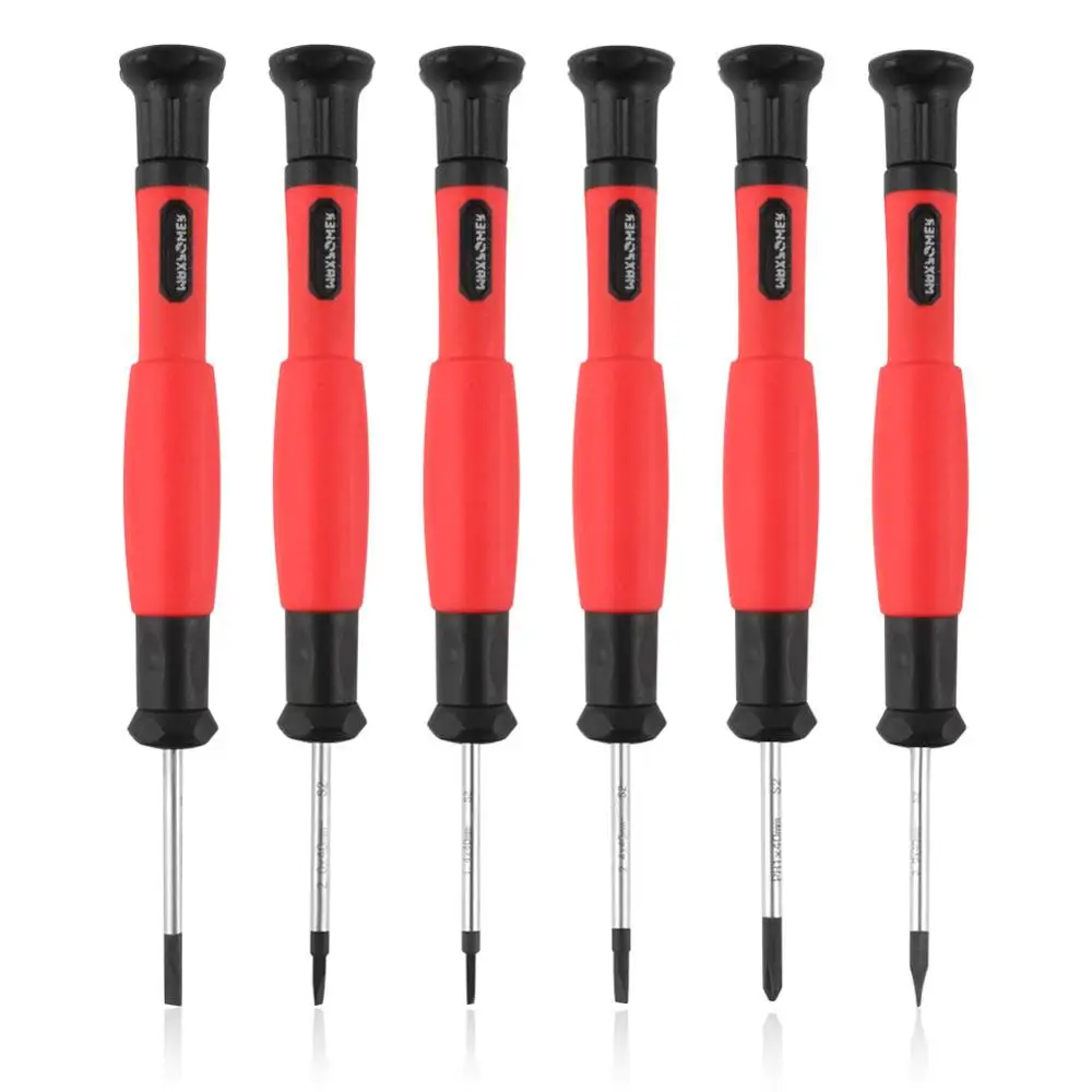 

6pcs/Set Adjustable Philips Slotted Double Head Screwdriver Cross Head Straight 2-Way Screwdrivers Magnetic Tip Hand Tool
