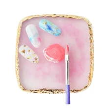 2019 Square Resin Agate Piece Decorative Boards Jewelry Display Board Household Nail Palette Photography Props Free Shipping