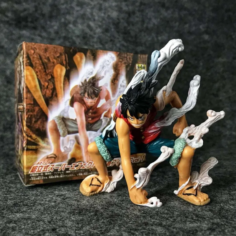

Anime One Piece Figurine 10cm Monkey D Luffy Gear Second Fighting Scene PVC Action Figure Model Toy Gift With Box TFA1790