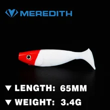 MEREDITH LURE JX53-07 Fishing Lure 10PCS 3.4g 65MM fishing soft lures fishing lures soft bait fish