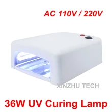 36 Вт УФ лампа для паяльной пасты 4X9 Вт пайка гелевая лампа для сушки мобильного телефона обслуживание Зеленый масло отверждения ЕС 220 В США 110 В