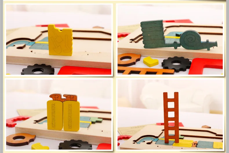 Деревянные 3D головоломки животных коробка многослойная головоломка детей творческие Ранние развивающие игрушки для подарков