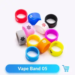 Вулканический 10 шт. Vape Band 22 мм для TFV8 rdta Tank Распылитель Силиконовое нескользящее кольцо DIY Инструменты электронная сигарета Аксесуары Vape Band