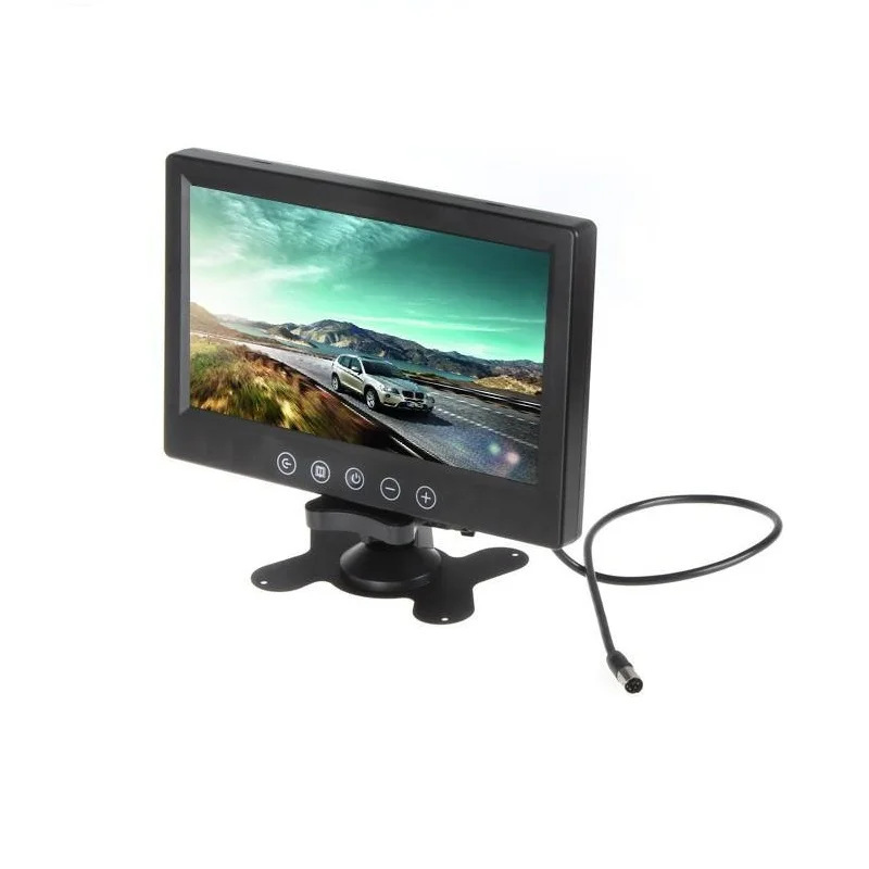 9 дюймов цифровой цветной TFT ЖК-дисплей с 2 видео входом ЖК-дисплей для реверсивной парковки резервная камера заднего вида
