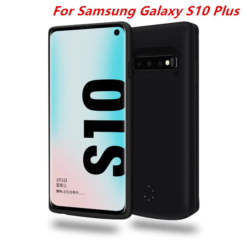 Чехол для аккумулятора Samsung Galaxy S10 Plus умный чехол с зарядным устройством на 6000 мАч