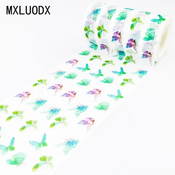 

Colored Washi Masking Tape Set Sticky Paper Scrapbook Butterfly Patterns DIY Office Stationery Decorative Adhesive Tape 1PCS/Lot
