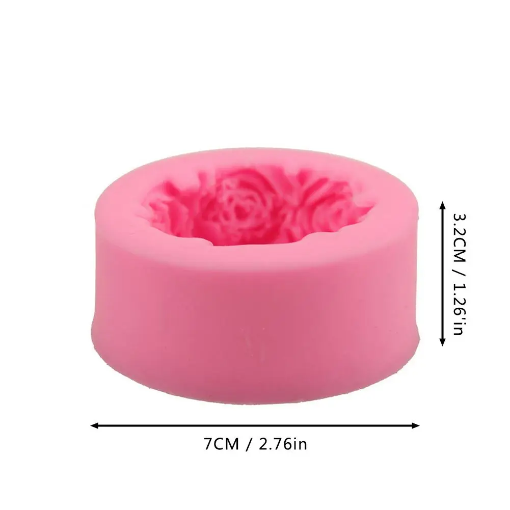 Flower Bloom Rose Shape Silicone Fondant Soap 3D Cake Mold Cupcake Jelly Candy Chocolate Decoration Baking Tool Moulds