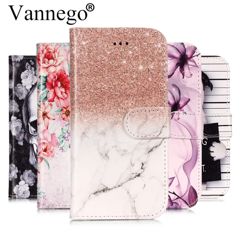 Vannego чехол для телефона Huawei P20 Pro lite P9 Lite P10 P8 2017 мраморный кожаный чехол-бумажник с