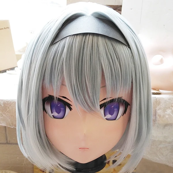 

(KM265)Quality Handmade Female/Girl Resin 3/4 Head Japanese Cartoon Character Sora Ginko Cosplay Kigurumi Mask Crossdresser