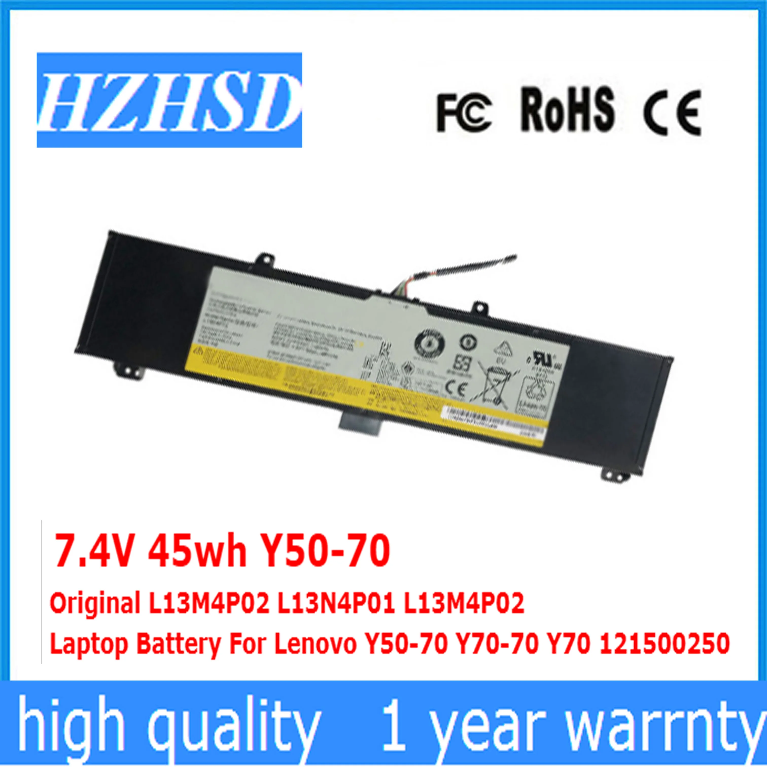 7 4 V 45wh Y50-70 оригинальный L13M4P02 L13N4P01 Аккумулятор для ноутбука Lenovo Y70-70 Y70 121500250 |