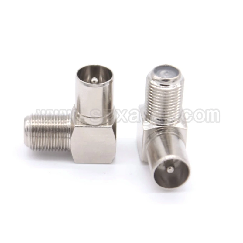 Разъем штекер телевизора к гнезду F разъем 90 градусов Тип изгиба кабельная ТВ