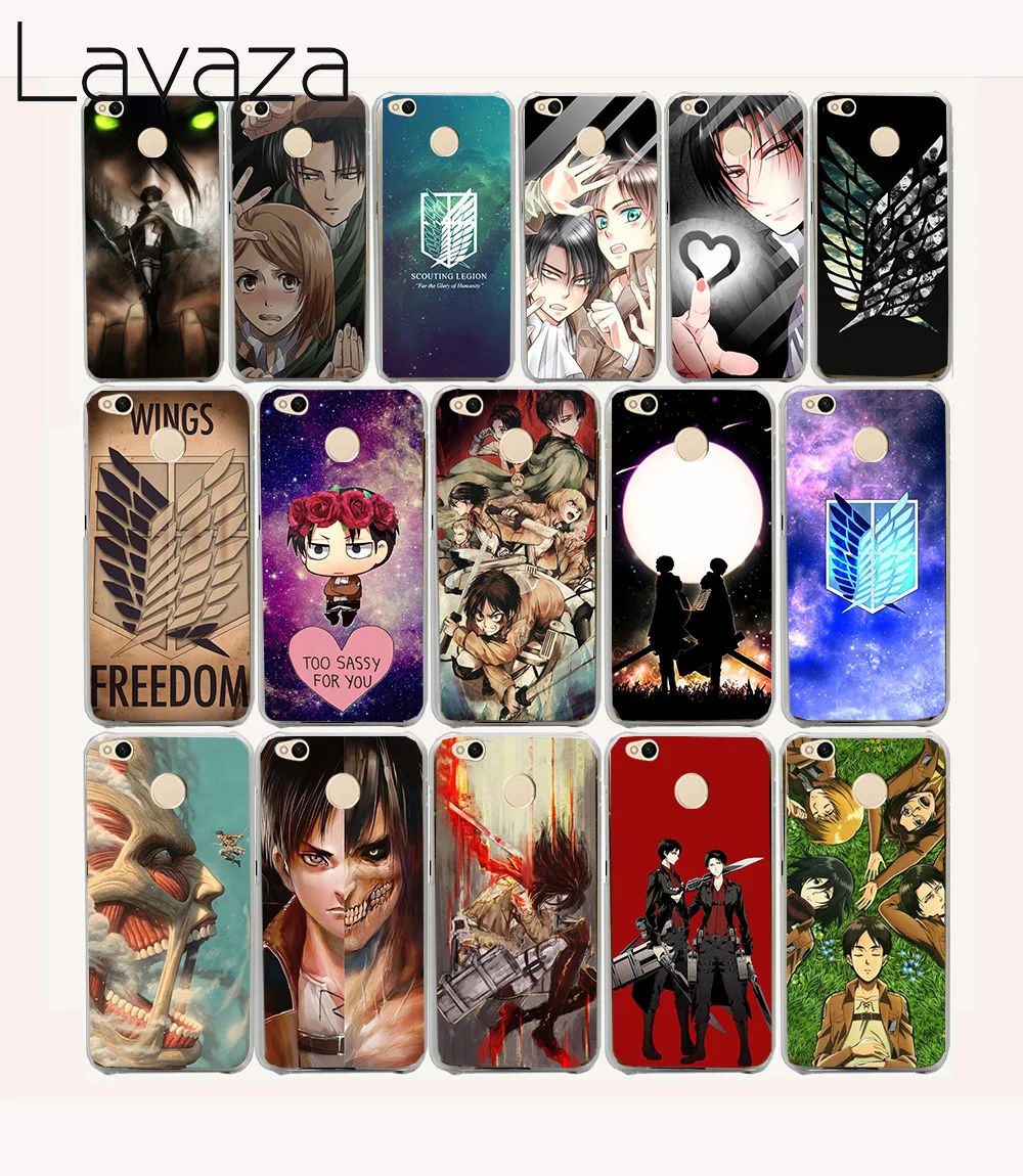 

Lavaza 16O Attack On Titan Anime Hard Case for Xiaomi Redmi note 4 4X 5a 6a 5 plus 3s 6 pro
