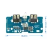 Módulo de cargador de Banco de energía de 5 V 2A placa de circuito de carga módulo de fuente de alimentación de aumento 2A salida USB Dual ENTRADA DE 1A ► Foto 2/4