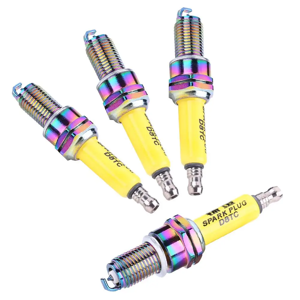 

4Pcs D8TC Spark Plug Spark Plugs for Motorcycle Scooter ATV Dirt Bike D8TC A7TC Motorcycle Spark Plug Car Styling