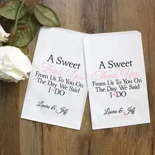 Пользовательские сладкий спасибо Свадьба попкорн Конфеты стол Лечить Сумки день рождения Свадебный Baby Shower Bakery Cookie Сувениры Сумки