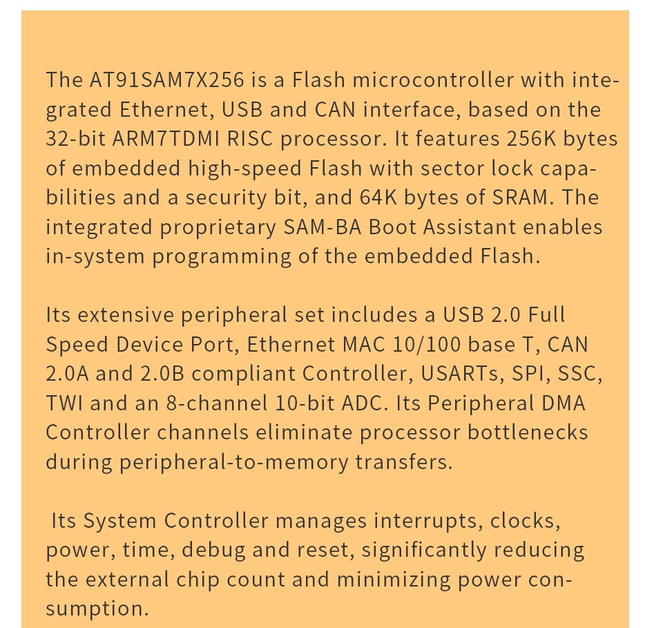 AT91SAM7X256-EK оценочный комплект, Ethernet, USB, UART, могут, циклическая запись, SD GPIO JTAG SAM7X256 7X256 91SAM7X256 AU ARM7 ATMEL микрочип