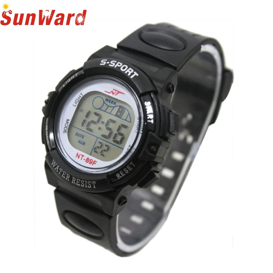 

Wristwatch Bangle Bracelet Boy Girl Alarm Date Digital Multifunction Sport LED Light Wrist Watch Fashion Casual Watch Men