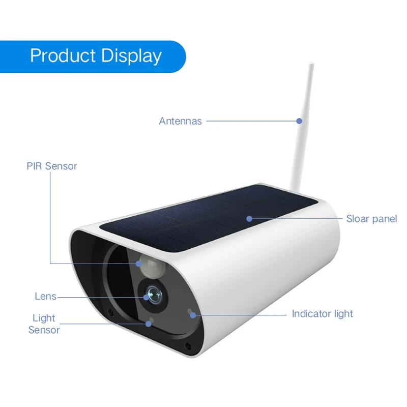 JIENUO, ip-камера 1080 P, Wifi, панель, батарея, Cctv, беспроводная, для безопасности, для улицы, в помещении, водонепроницаемая, Full HD, для наблюдения, PIR, Ipcam