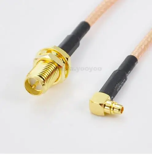 

1PCS RF MMCX Male Right angle To SMA Female inner needle Connector Coaxial Extension Pigtail Cable RG316 15CM