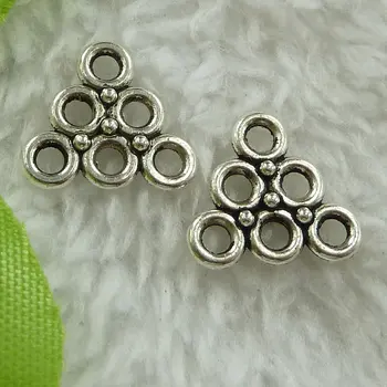 

520 pieces antique silver triangle connectors 14x13mm #2798